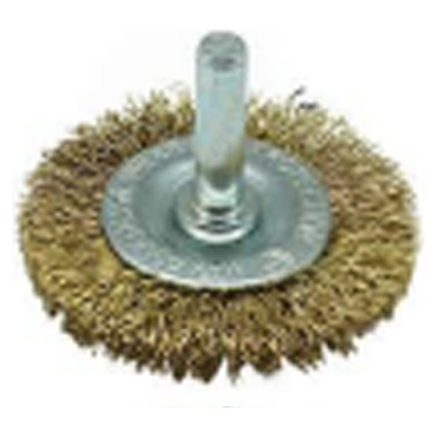Maxsell Circular Crimped Wire Brush with 1/4 Shank | MaxSell by KHM Megatools Corp. Maxsell Circular Crimped Wire Brush with 1/4 Shank | MaxSell by KHM Megatools Corp.